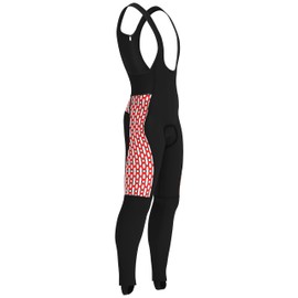 DHERA Cycling Wear Men’s Thermal Gel Padded Cycling Bib Tights Cyclists Trouser Cold Gear Bike Leggings. (Colour-Red/White/Black, Size-3XL)