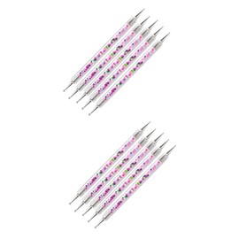 Mikinona 2sets Nail Art Brush Set Pens Nail Painting Tools for Women Supplies 5pcs*2