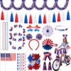Simgoing 33 Pcs 4th of July Parade Bike Decoration Kit