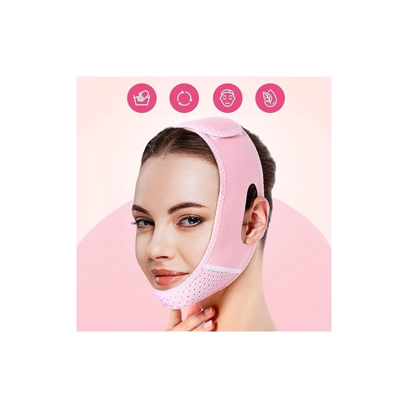 V-lifting facial strap, barbilla strap para dormir, reusable lady v-lifting
