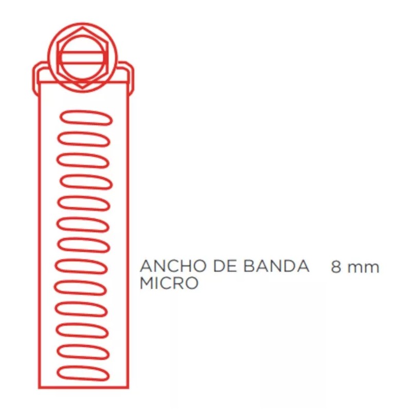 CNX 100pz Abrazadera Sin Fin Acero Inoxidable 1/2 - 1