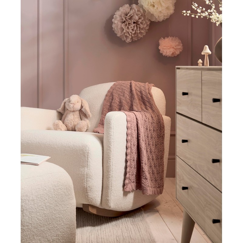 Mamas & Papas Small Knitted Blanket, Wildflower