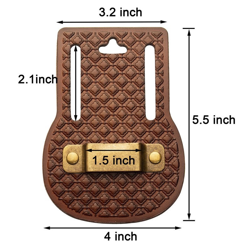 Leather Tape Measure Holder for Belt/Tape Measure Belt Clip/Low-Profile Design
