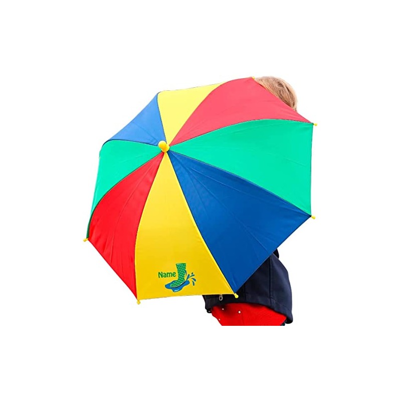 Striefchen® Children's Umbrella Colourful Printed with Your Choice of Name,