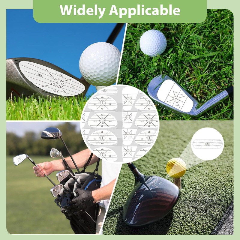 Aihoom 40pcs Golf Impact Tape, Golf Club Impact Stickers for
