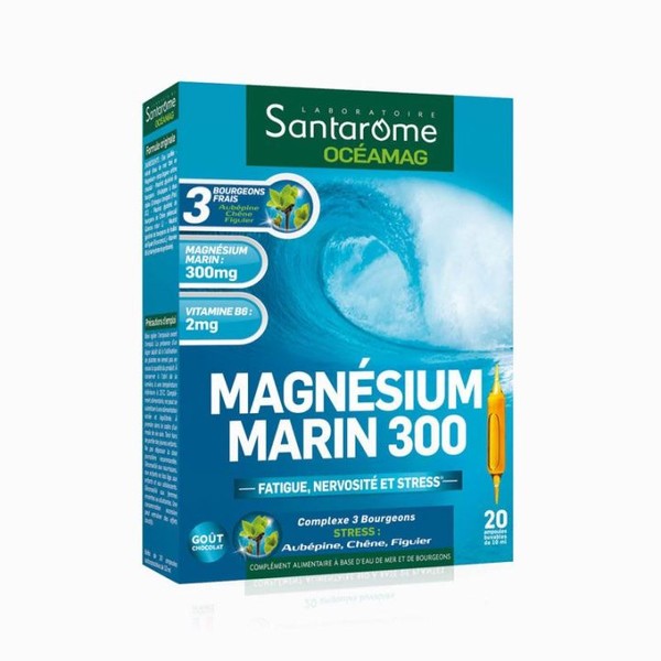 Santarome Magnésium Marin 300 20 ampoules 10ml
