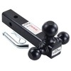 TOPTOW Trailer Hitch Tri-Ball Hitch Ball Mount with 1-7/8", 2"