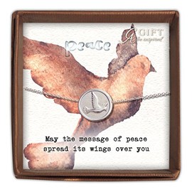 Cathedral Art Spirit of Love Dove Pendant, Silver