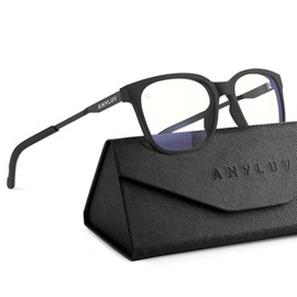 ANYLUV Blue Light Glasses for Men, Computer Gaming Glasses, Stylish Anti Eyestrain Blue Light Blocking Glasses Men