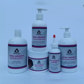 Juego de cabello afro crecimiento.