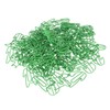 100 Pcs Green Cute Paper Clips Cat Shaped Fun Bookmark