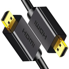 Tunghey Micro HDMI Cable, (D Type) Male to Male, Support 3D 4K/1080P (0.3m)