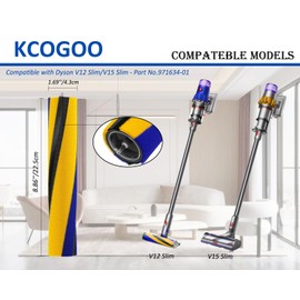 KCOGOO Roller Brush Replacement for Dyson V12: Spare Parts Fit for V12 V15 Handheld Vacuum Cleaner, Part No.971634-01 - 2pack