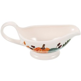 Mikinona Pumpkin Sauce Bowl Large Serving Bowl Lid Perfect for Gravy and Condiments