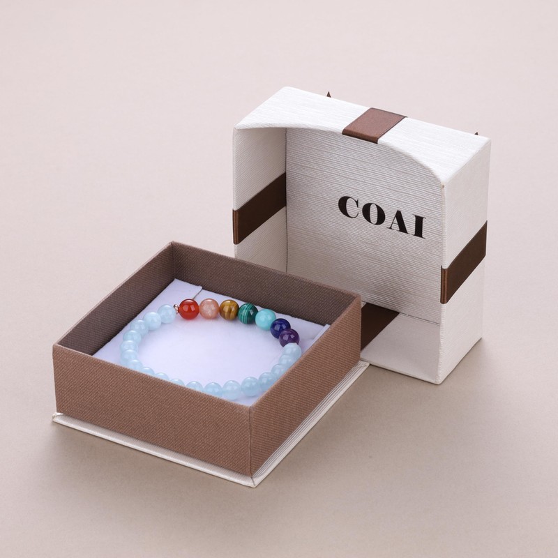COAI Women's 7 Chakra Gemstone Bracelet, Stone, No information