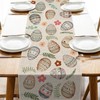 Girlly Easter Eggs Table Runner 13x72 Inch Easter Happy Easter
