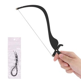 Nueva regla de marcador de línea Microblading, Tattoo Eyebrow con 10pcs Thread Lines, herramienta de medida de diseño de ceja Maquillaje semipermanente para mapear líneas precisas(Negro)