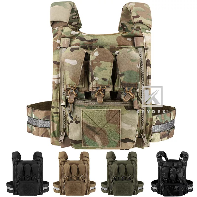 KRYDEX FCPC V5 Plate Carrier Tactical Vest Zip On Back
