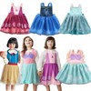 Newborn Snow White Princess Waterproof Dining Bib Apron Apron L Size (110 - 120cm)/1119 - Bib Anna 3ea