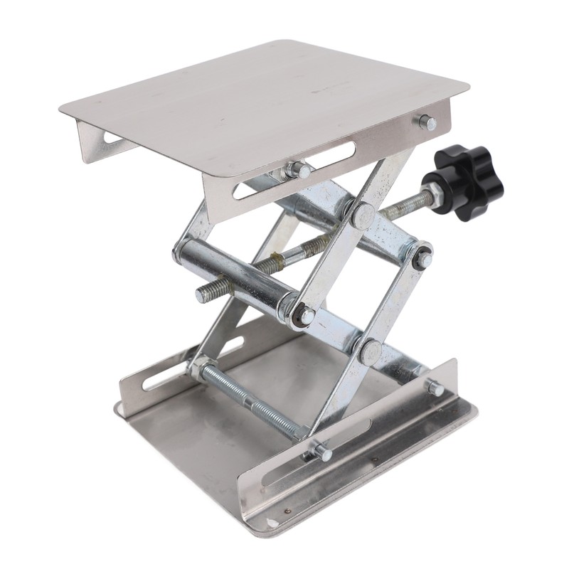 Stainless Steel Lab Jack Scissor Stand Platform 4x4in Expandable Height