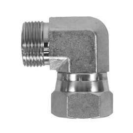 GATES FS6500-08-06  HYDRAULIC ADAPTER  -  08 MALE FACE SEAL X 06 FEMALE FACE SEAL 90