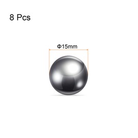 sourcing map 8pcs Precision Balls 15mm Diameter G200 201 Stainless Steel for Bearings