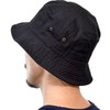 New Hattan Hat Bucket Hat for Men & Women, Black