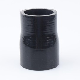 AC PERFORMANCE ID 1-7/8" to 1-5/8" (48mm to 42mm) Silicone Hose Straight Reducer 3-Ply Reinforced Black, 3" Length