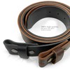 One Piece Full Grain Buffalo Leather Replacement Belt Strap 1-1/2"
