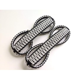 Happy Jeepinit Paracord Roll Bar Grab Handles for Wrangler Vehicles, Set of 2, Pick Your Colors (JL Front Roll Bar, Silver)