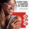 MelodySusie Esmalte De Uñas En Gel Rojo Brillante Y Espeso,