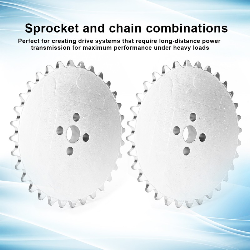 2PCS 32 Sprocket 32-Tooth Chain Gear Toothed Chain Wheel Industrial