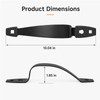 2 Pack Gate Handle Pulls, 10-3/8" Heavy Duty Steel Black