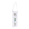 Hanging Storage Bag 3 Compartment Foldable Rhinestone Painting Pattern DIY