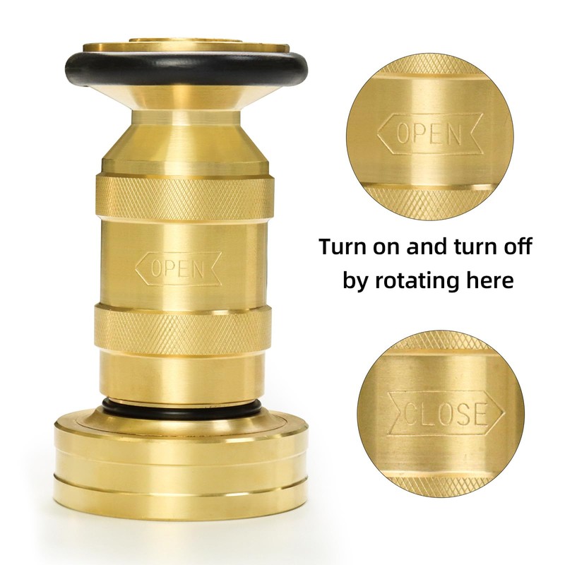 Fire Hose Nozzle 2" NPSH/NPT Fire Fighter Hose Nozzle 100