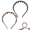 2 Piezas Silicona Peine Cinta para Mujeres, Moda Diadema con