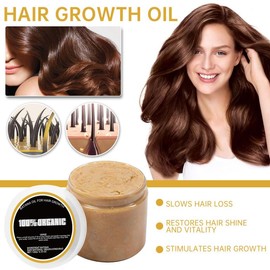 4oz Organic Batana Oil for Hair Growth, 100% Natural Botana Oil Hair Treatment Butter, Raw BatanaOil for Prevent Hair-loss, Enhances Hair Thickness for Men & Women 120ml