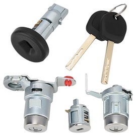 84668679 13590041 Ignition Lock Cylinder Switch & Door Handle & Tailgate Latch for 2014-2019 Chevy Silverado 1500 2500 3500 Suburban Tahoe Express, GMC Sierra Yukon Savana Replaces# 22855177 23476975