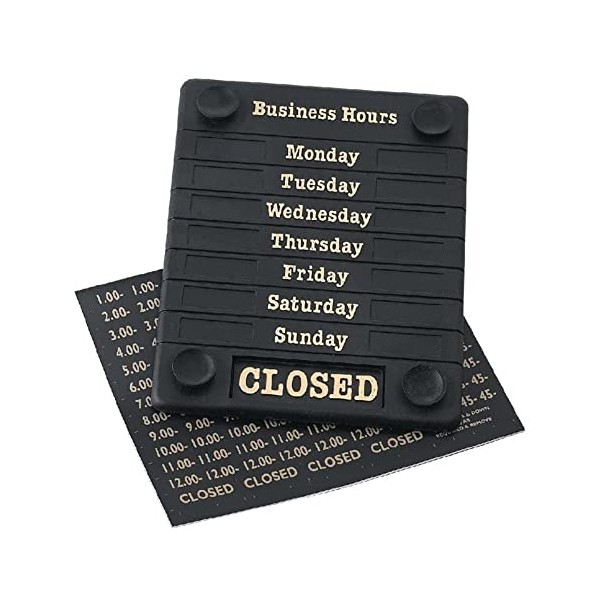 Beaumont DL226 Door Sign - Open/Closed Business Shop Window 207X162X7mm,
