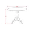 East West Furniture DMT-NBK-TP Dublin Modern Dining Table - a