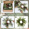 4 Pcs Winter Candle Rings Wreath Small Artificial Norfolk Pine