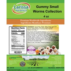 Gummy Small Worms Collection (4 oz, ZIN: 525158)