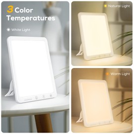 Daylight Lamp, Daylight Light, 10,000 Lux Daylight, LED Sunlight Daylight Lamp Daylight Lamp with Continuous Dimmer, UV-Free Full Spectrum Lamp, Sunlight Lamp