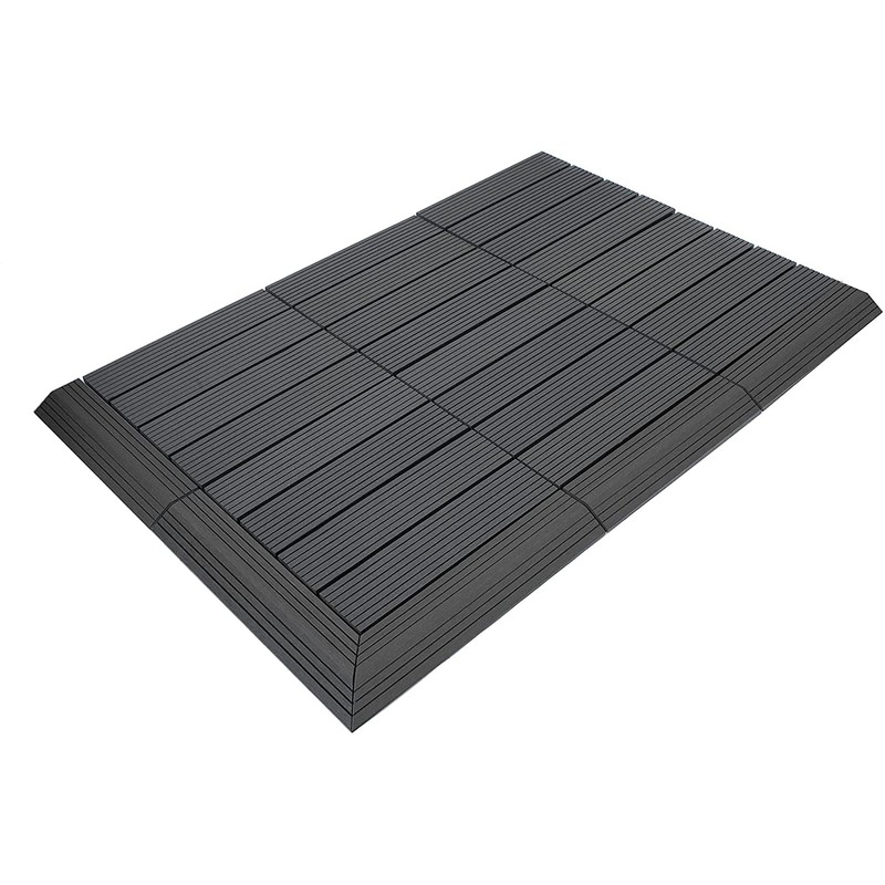 GreenBrokers DEKCO 1 Piece Composite Wood Plastic Decking Interlocking Tiles