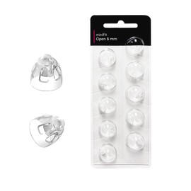 (Open Vent 6mm) Hearing Aid Domes for Oticon Minifit, Oticon Ear Caps Replacements Parts Accessories Domes for Oticon Hearing Aid Supplies Cleaning Kits(10 Pcs)