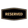 Signs ByLITA Fancy Reserved Sign with Adhesive Tape, Mounts On