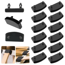 Pack of 50 Slatted Frame Holders, Bed Slat Frame Caps, Plastic End Cap Holder, Wide Centre Rail, Replacement Slatted Frame Holder for Beds, Plastic Slatted Frame Replacement Parts for Beds Connection