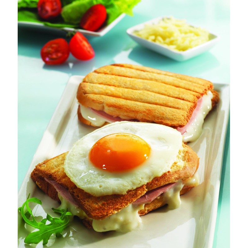 Tefal XA800112 Snack Collection - Two plates Croque Monsieur +