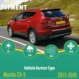 24" 18" 14" Windshield Wiper Blades Replacement for Mazda CX5 CX-5 2013 2014 2015 2016 Premium All Weather Front Rear Wipers Set - OEM Quality (Pack of 3)