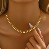 18K Gold Plated Necklaces for Women Dainty Circle Coin Star